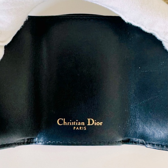 Christian Dior Trotter Oblique Jacquard Compact Wallet Snap on - Picture 13 of 15